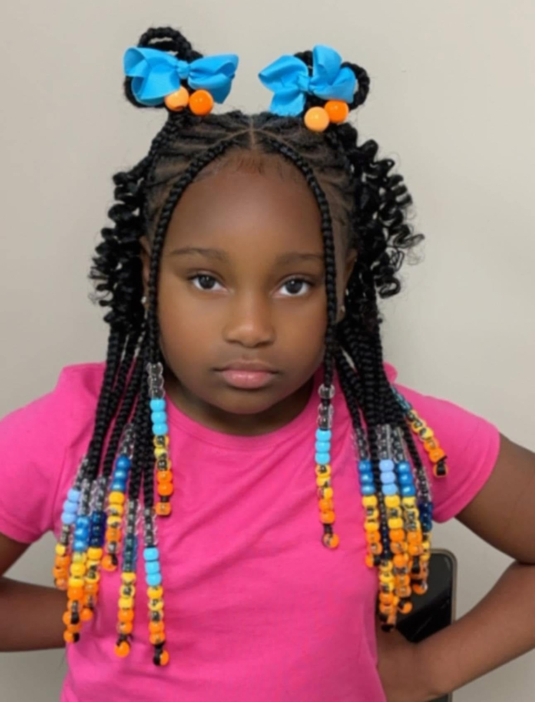 Kids Braids W/ weave Age 3-8