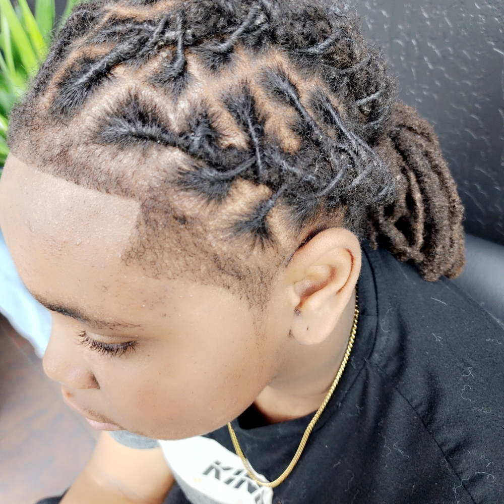 Dread Retwist With Cornrows