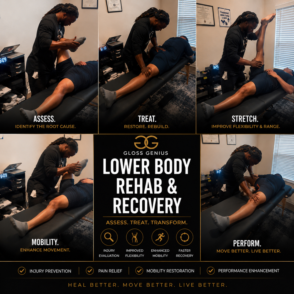 Assisted Stretch Therapy session at Peak Performance Recovery in Hockley, TX
