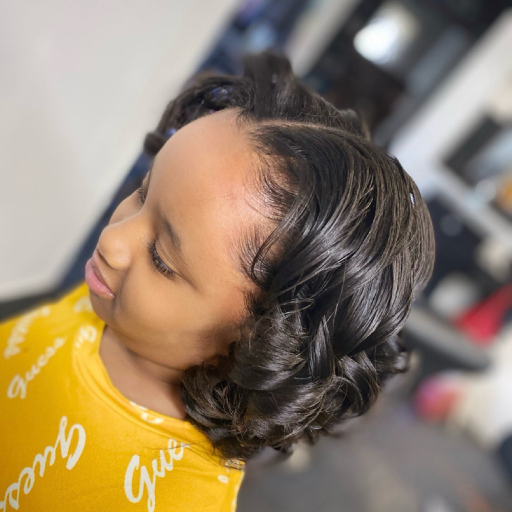 Kids 6-10 Silk Press at Elegance Redefined in Belden, MS