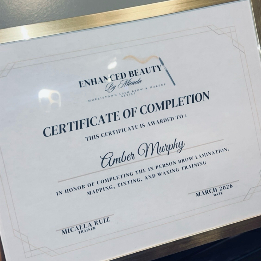 1:1 In-Person Training at Enhanced Beauty by Micaela in Morristown, TN