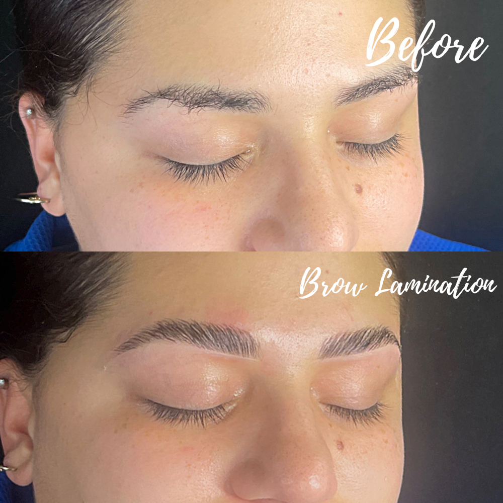 Brow Lamination + shaping