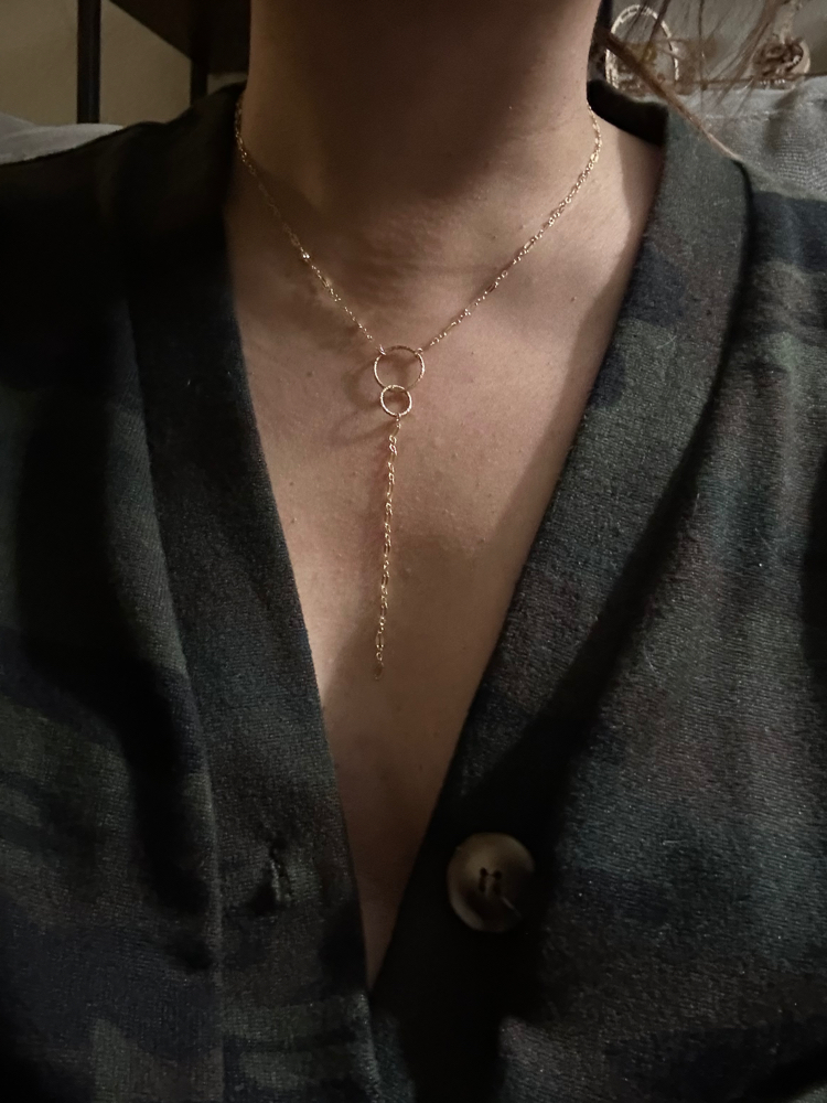 Custom/Permanent Lariat Necklace-GF