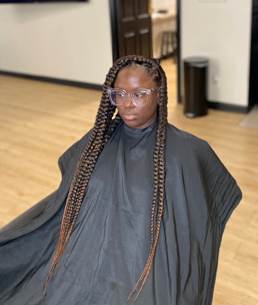 Knotless Braids Over Locs