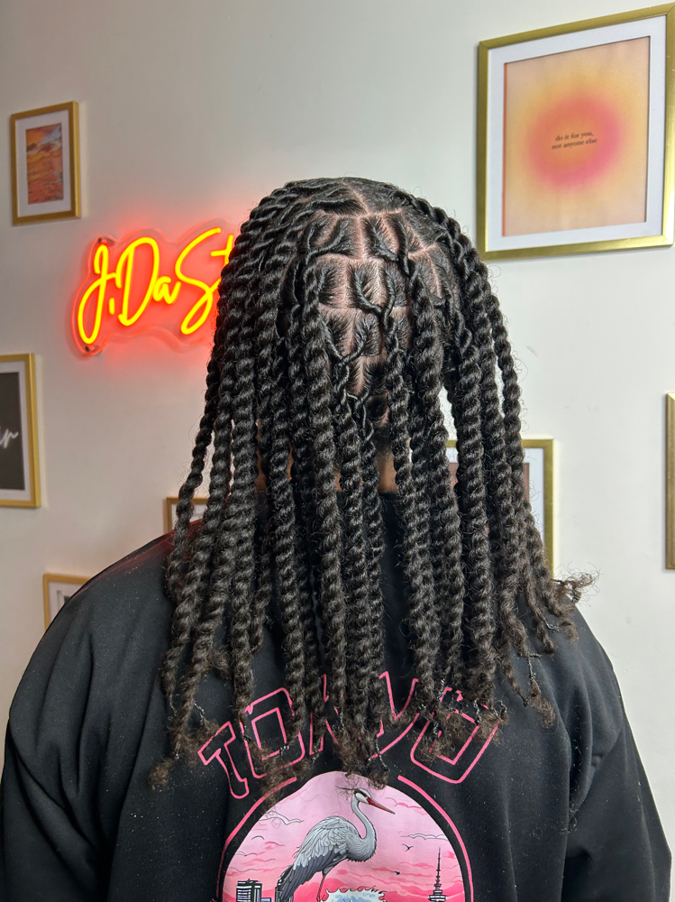Braids/Twist On Natural Hair at J.Dastylist Braiding & More in Morgantown, WV