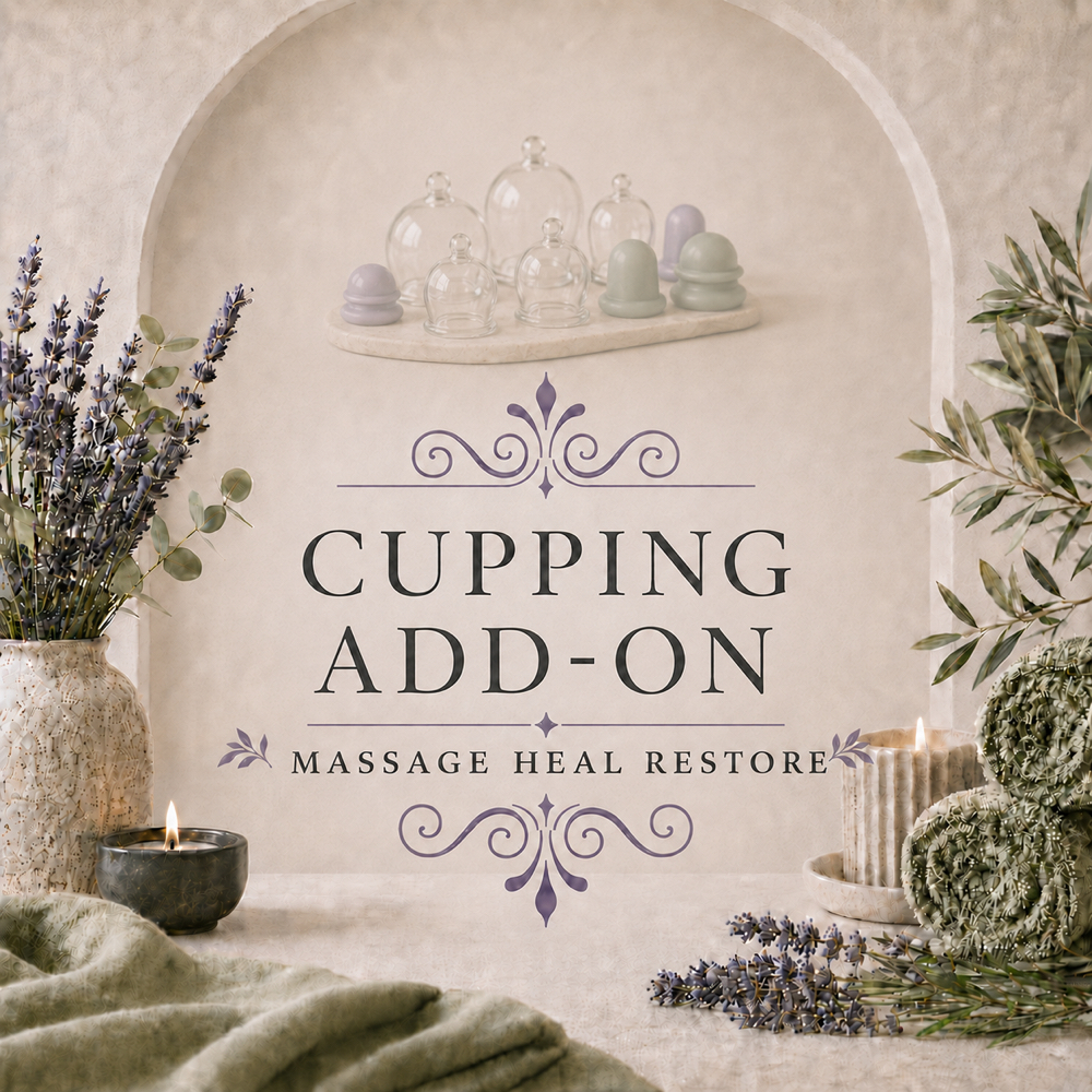 mini cupping add on at Massage Heal Restore, LLC in hypoluxo, FL