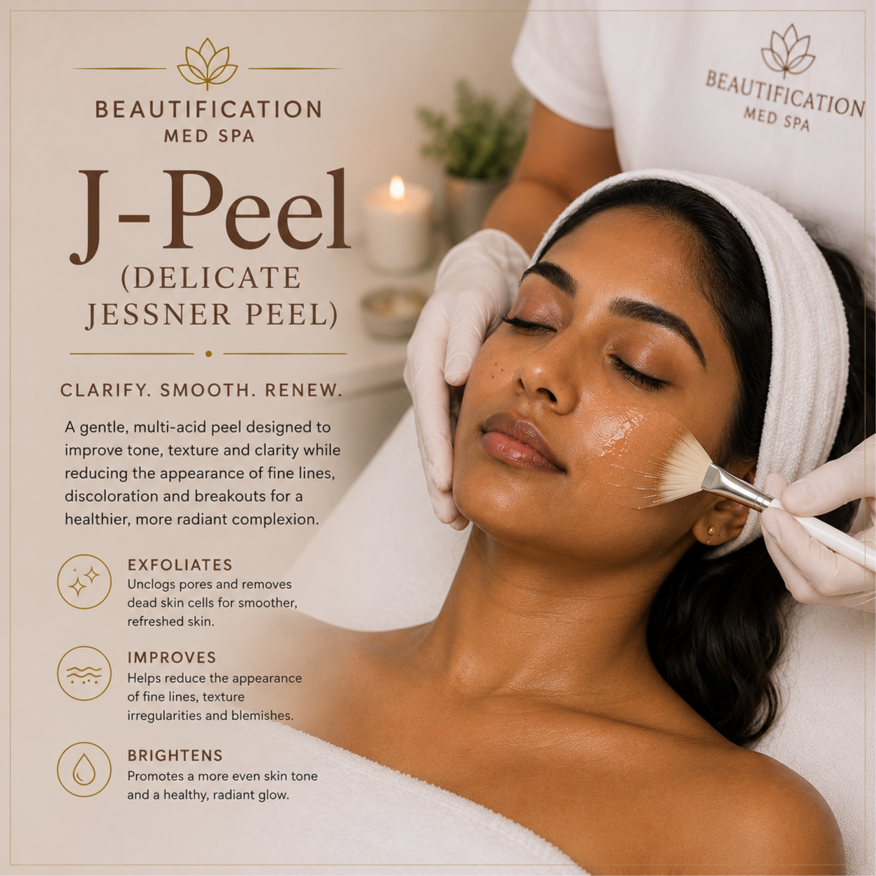 J-Peel (DELICATE JESSNER PEEL) at Beautification MedSpa in Concord, CA