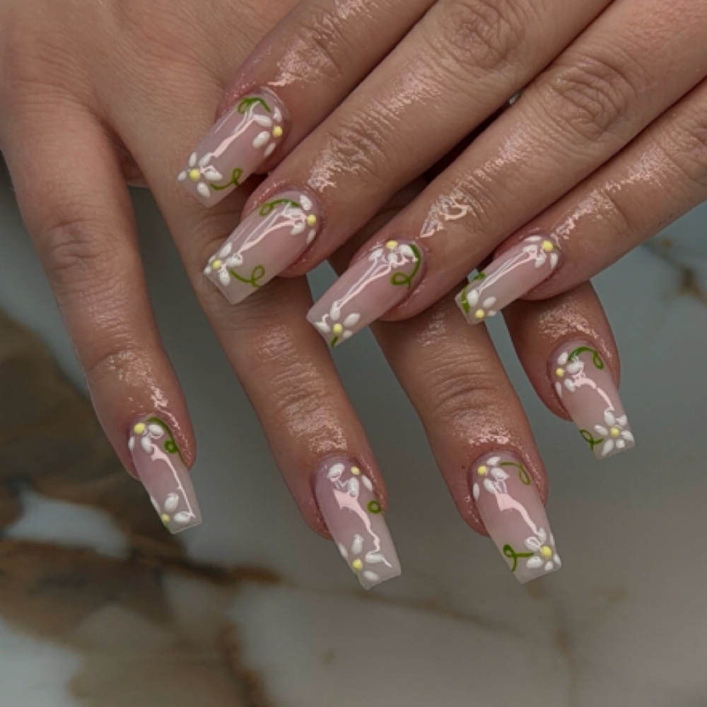 Acrylic Full Set (Book Art Sep.) at Olea Beauty in Stevens Point, WI