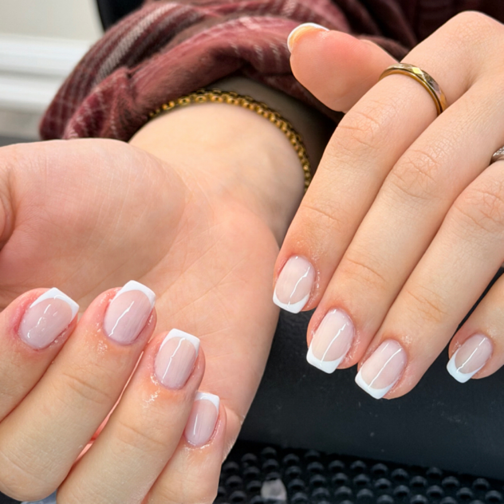 French Gel Color + Russian Manicure at Blush Beauty & Aesthetics in North Olmsted, OH