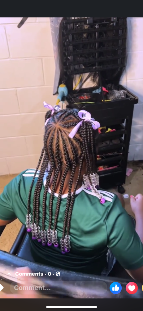 Kids Freestyle With Weave at L&B House Of Beauty in Bluegrass, IA