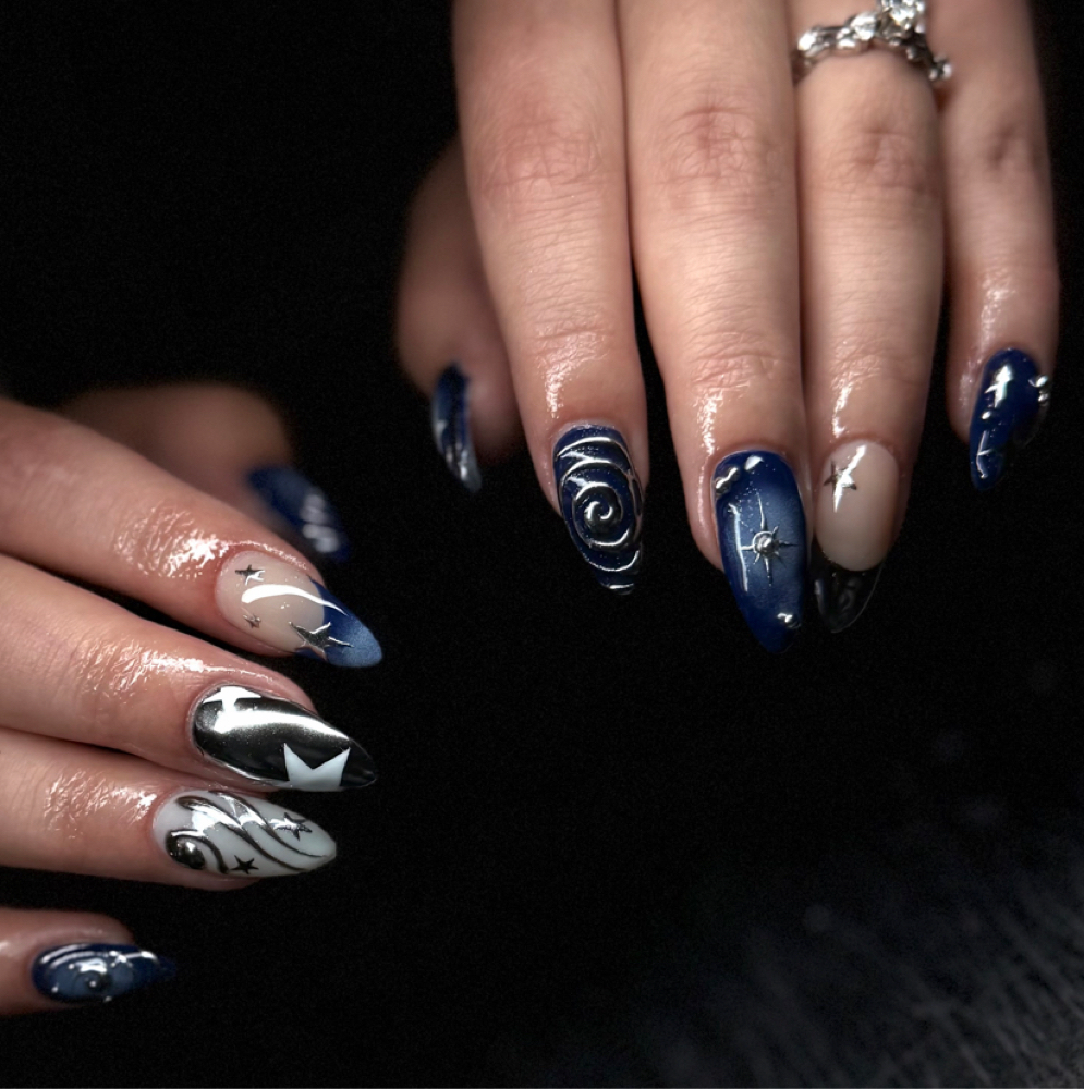 custom luminary fill at B.M.E Nails in Terre Haute, IN