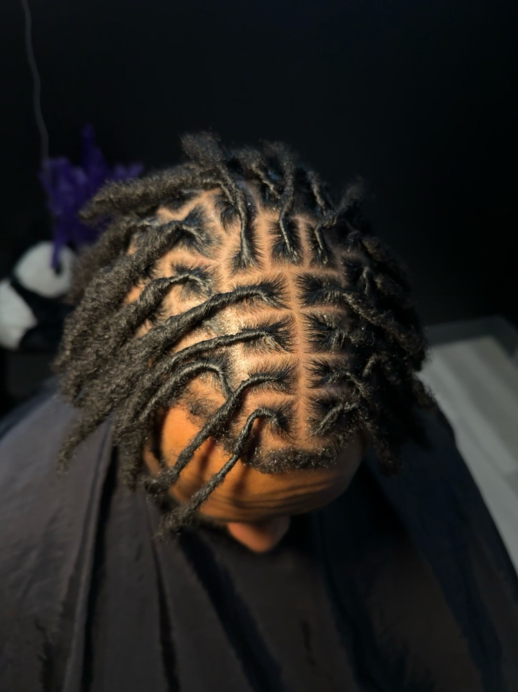 Partial Locs Retwist > 40 Locs