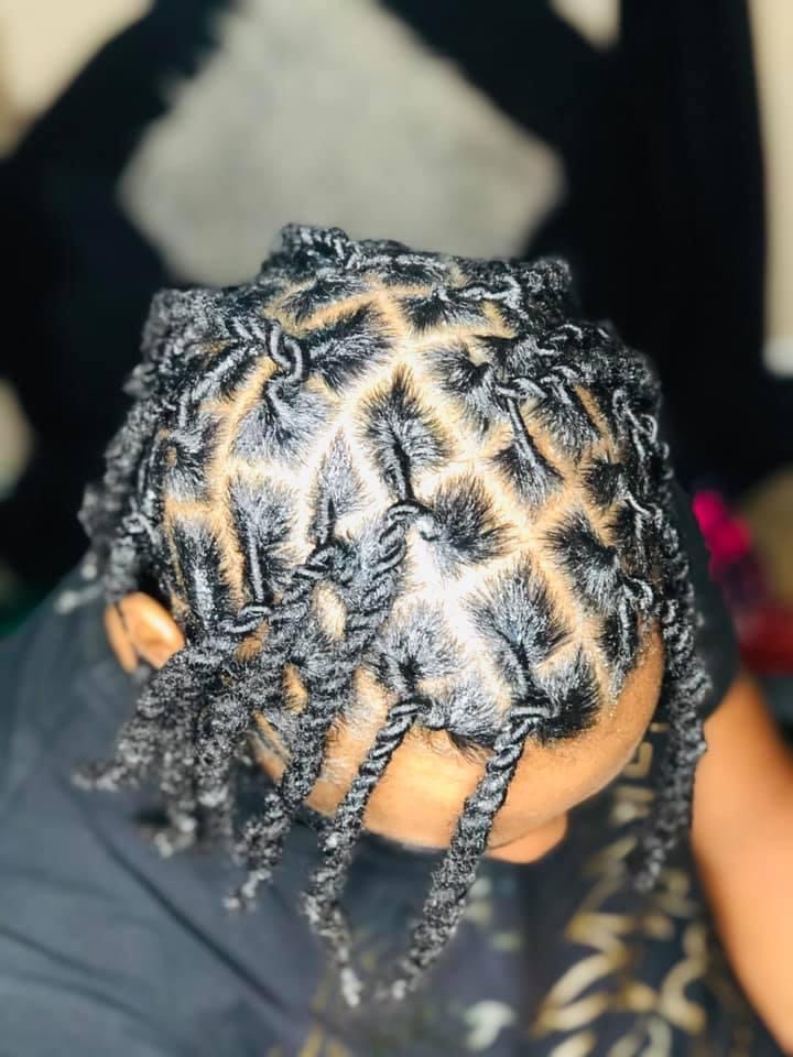 Dread retwist w/style (8-16)