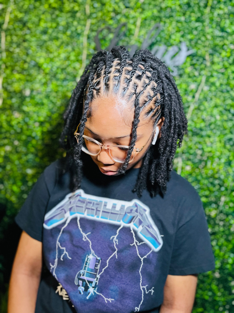 Dread retwist w/style (8-16)