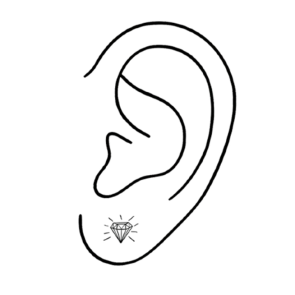 LOBE PIERCING (Double) at Golden Hour Cosmetic Tattoo & Piercing in Melbourne, FL