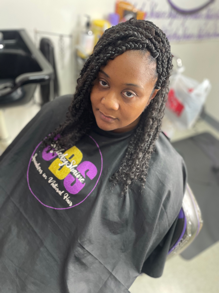 Boho Shoulder Lenght Box Braids