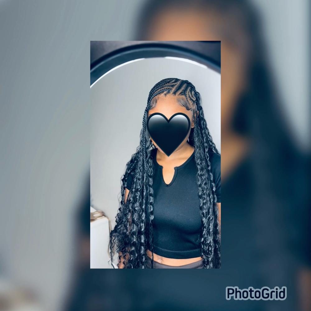 Side Part Fulani Braids