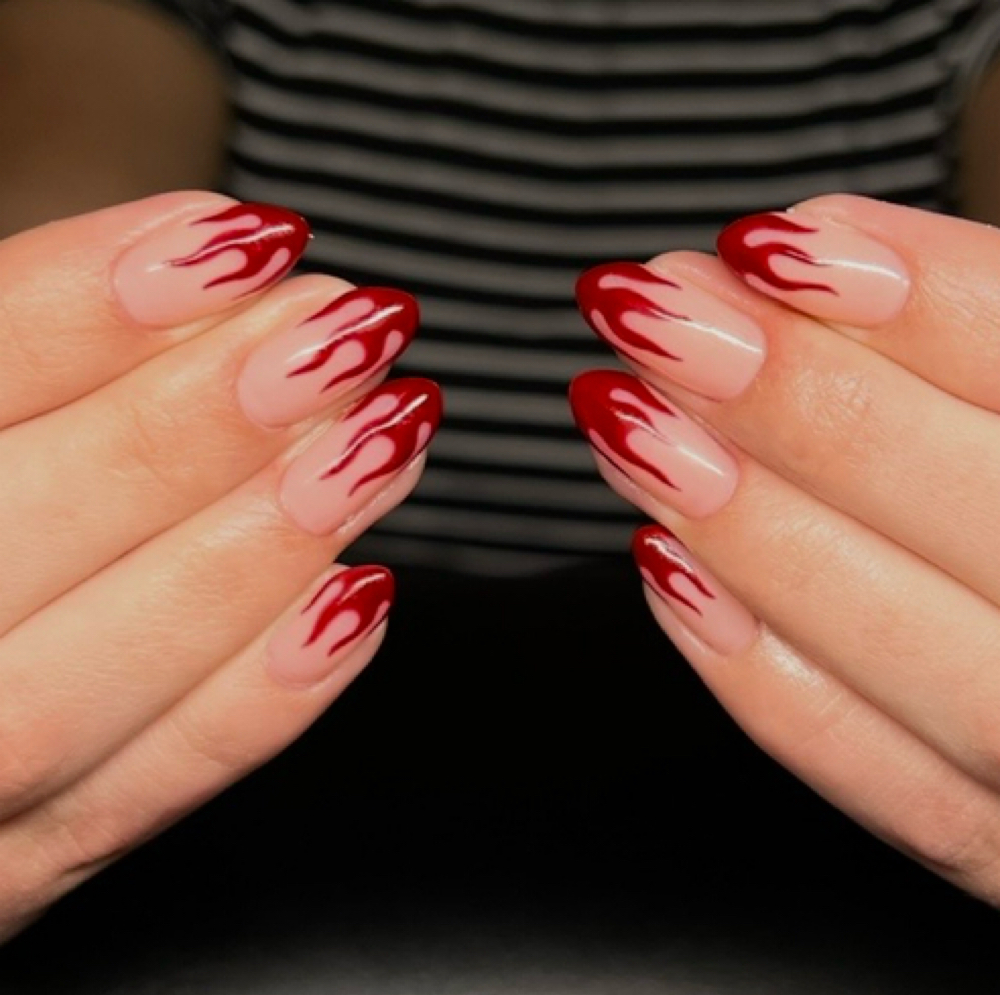 Hand-painted Art: One Color TIER2 at Mad Nail Designs in Sandy, UT
