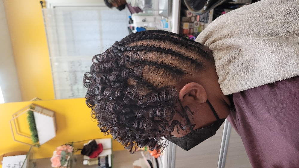 Roller Set w/Braids or Twist