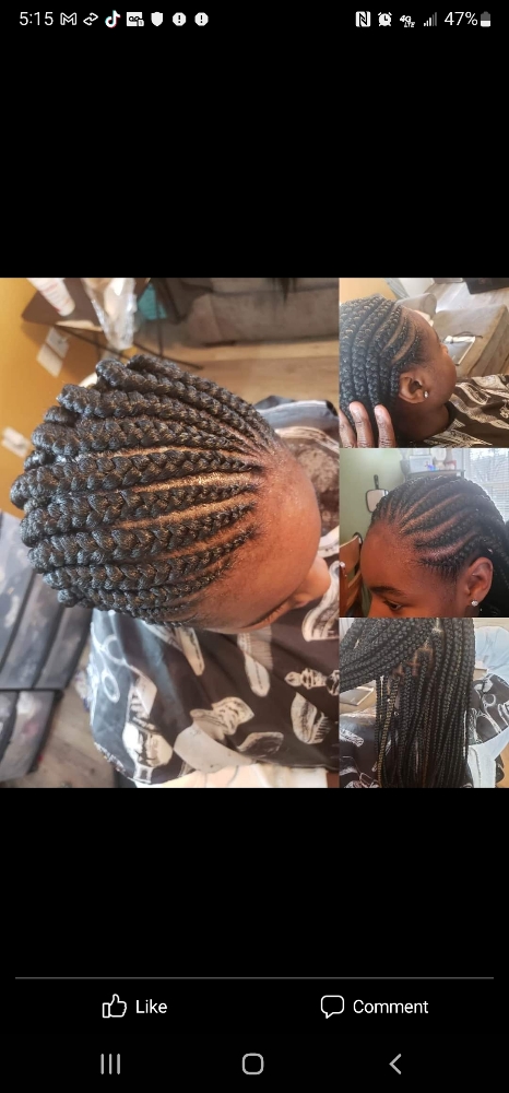 Feed In /Knotless Braids Or Layers