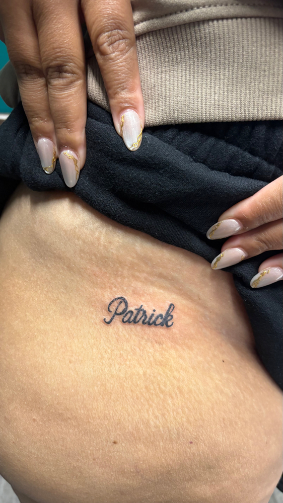 Word and Script Tattoo