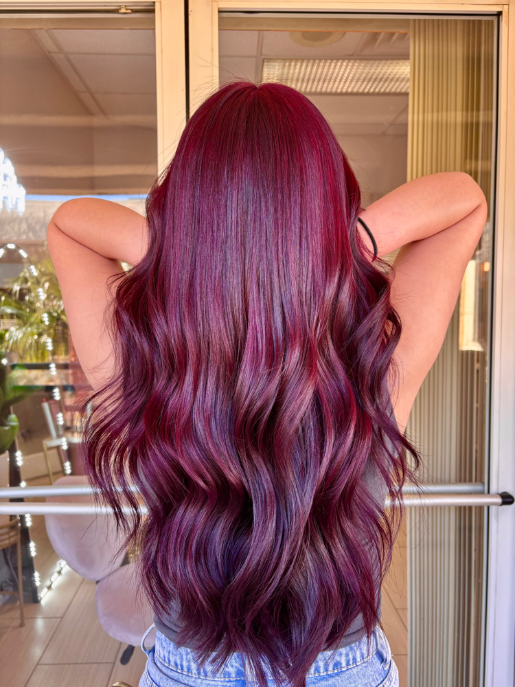 Full Head Red Retouch at Dreahhstyleslv in Las Vegas, NV