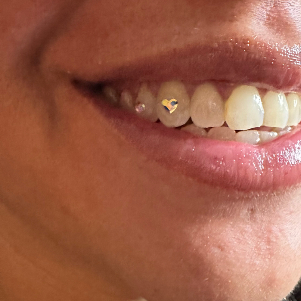 Heart Shaped Tooth Gem at Icey Bodies in St Anthony, MN