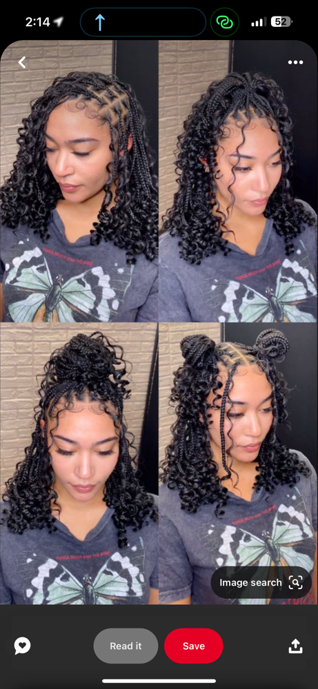 Boho Knotless ( Short / Neck ) at Rawluxure Hair & Body in Jonesboro, GA