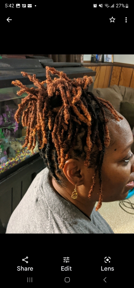 Color Tops Of Locs