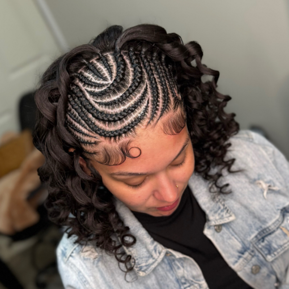 15-20 Braids On Top / Back Natural at Faith TheBraider in Milwaukee, WI