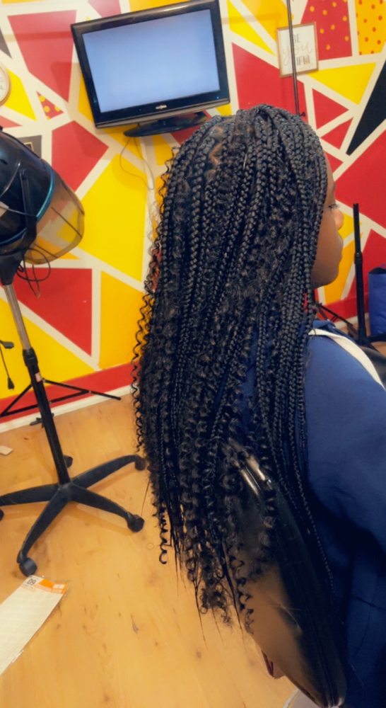 (M) 36” Boho Knotless W/ Hair