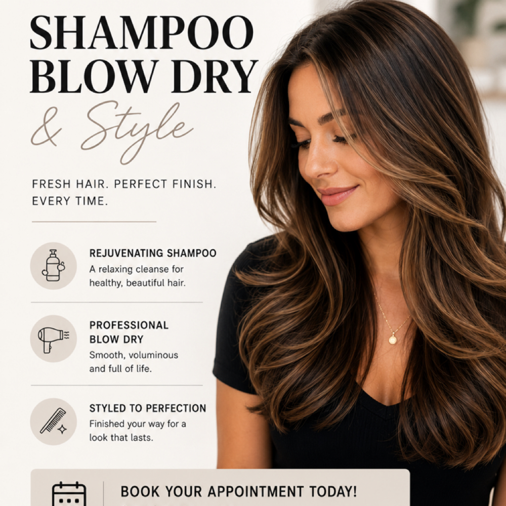Shampoo , Blow Dry and Style at Lauren A Stylist in Thomasville, GA