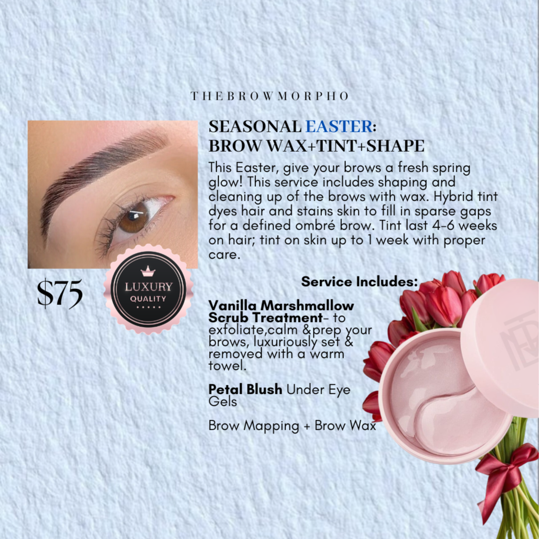 APRIL: BROW WAX+TINT+SHAPE at THEBROWMORPHO in El Paso, TX