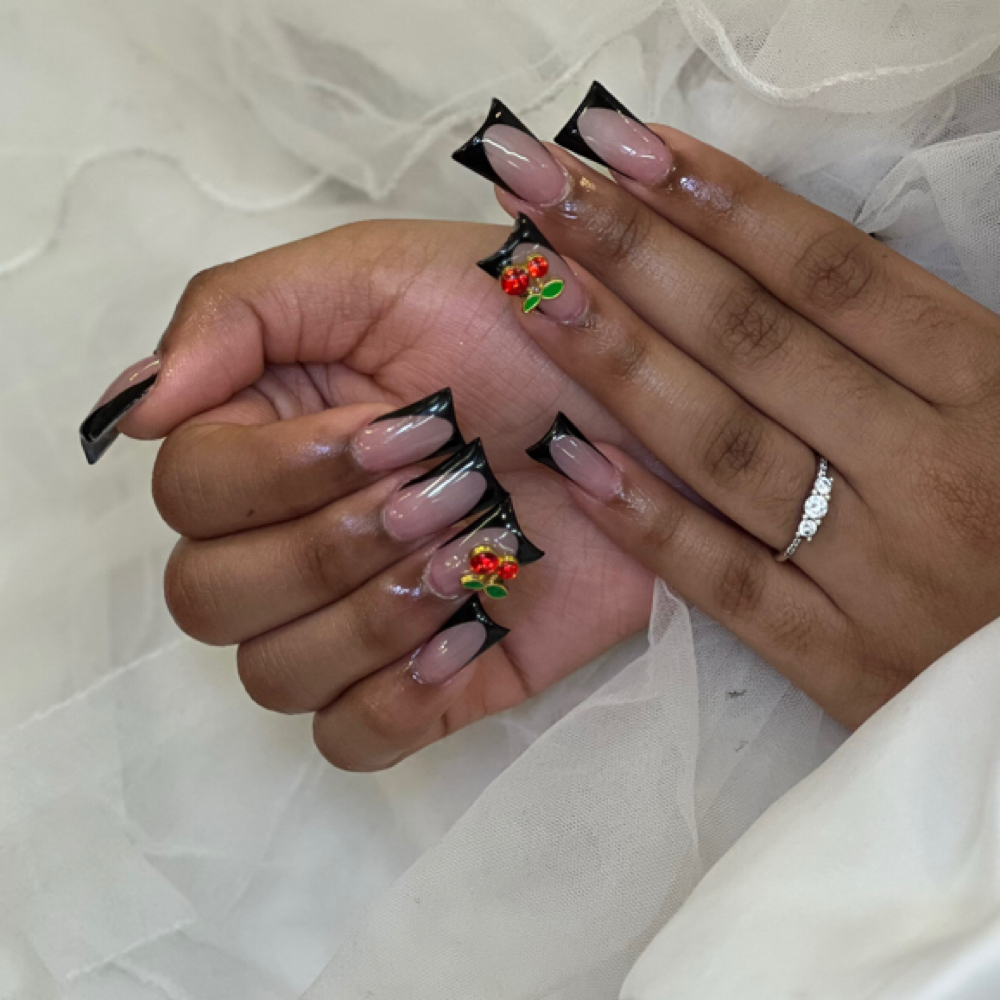 Duck Fill In W/ Design at Warmandcoozynails in Mount Vernon, NY