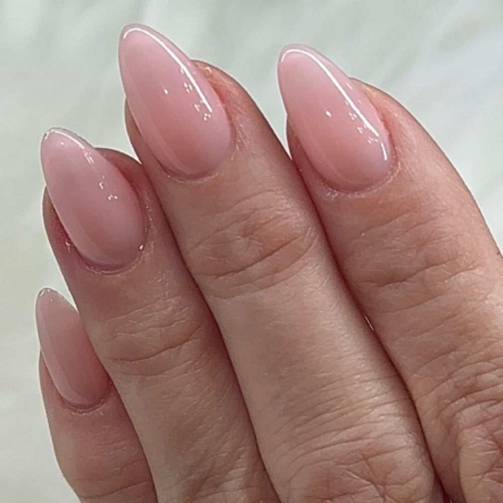 Gel-x apress short length nails at Renee & Co. Salon in Delray Beach, FL