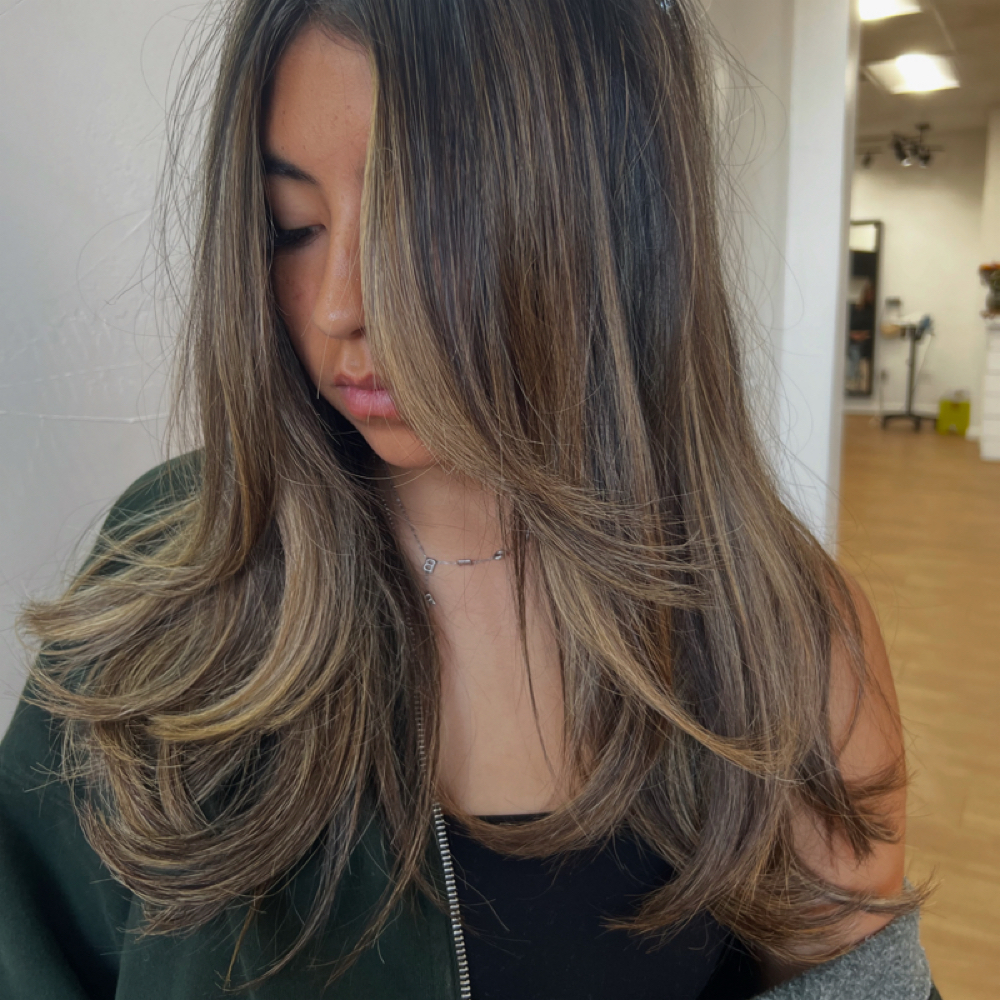 Layered Haircut at Bleach Babe Hair in Riverside, CA