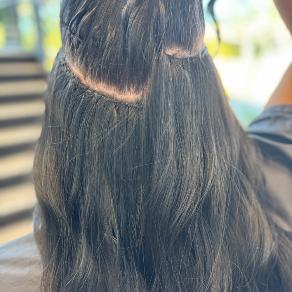 sew in extentions at KP Hair Studio in columbia, SC
