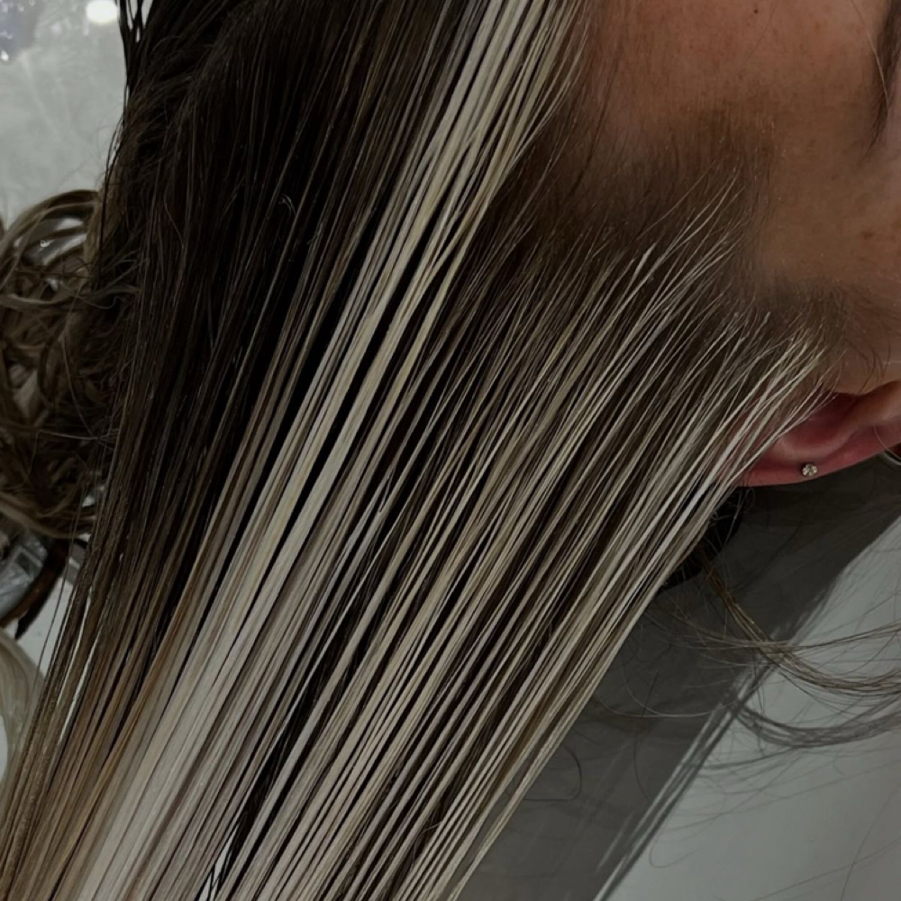 partial highlight & blowout at Hair By Alyssa in Roseville, CA