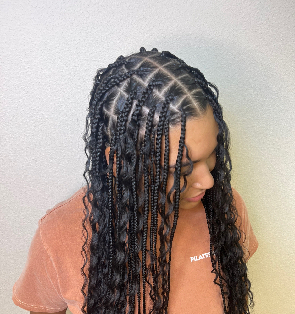 Medium Knotless Box Braids