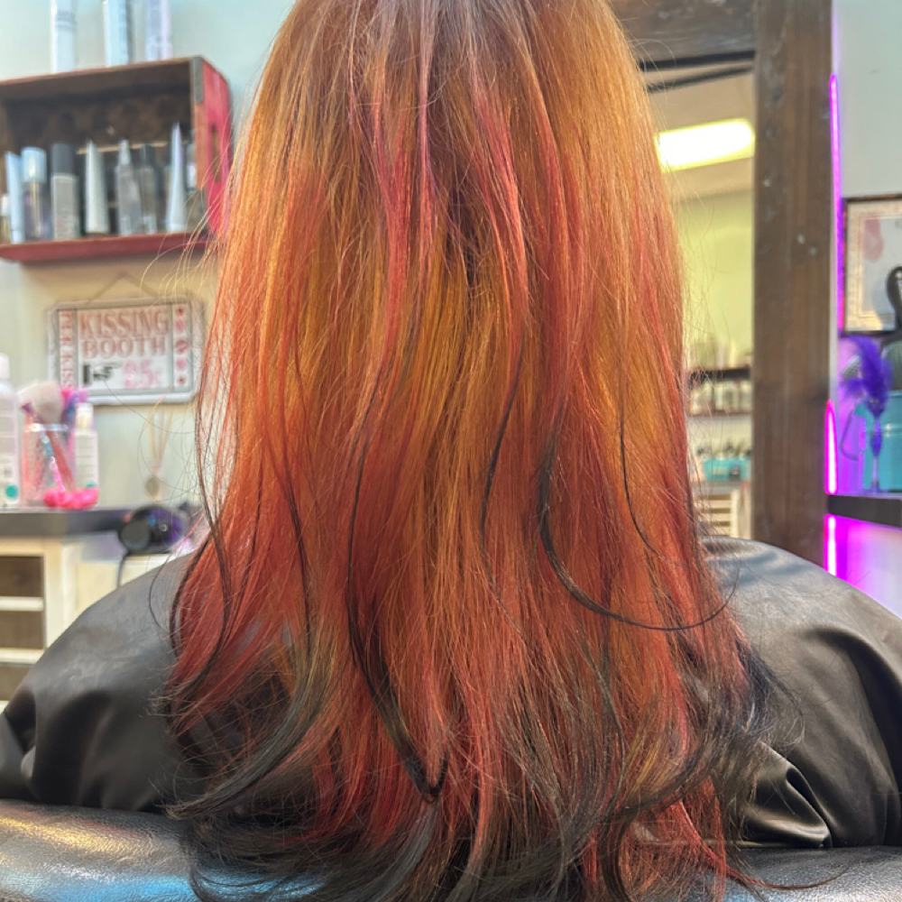 Color Blocking at rEVAmped hair in Akron, OH