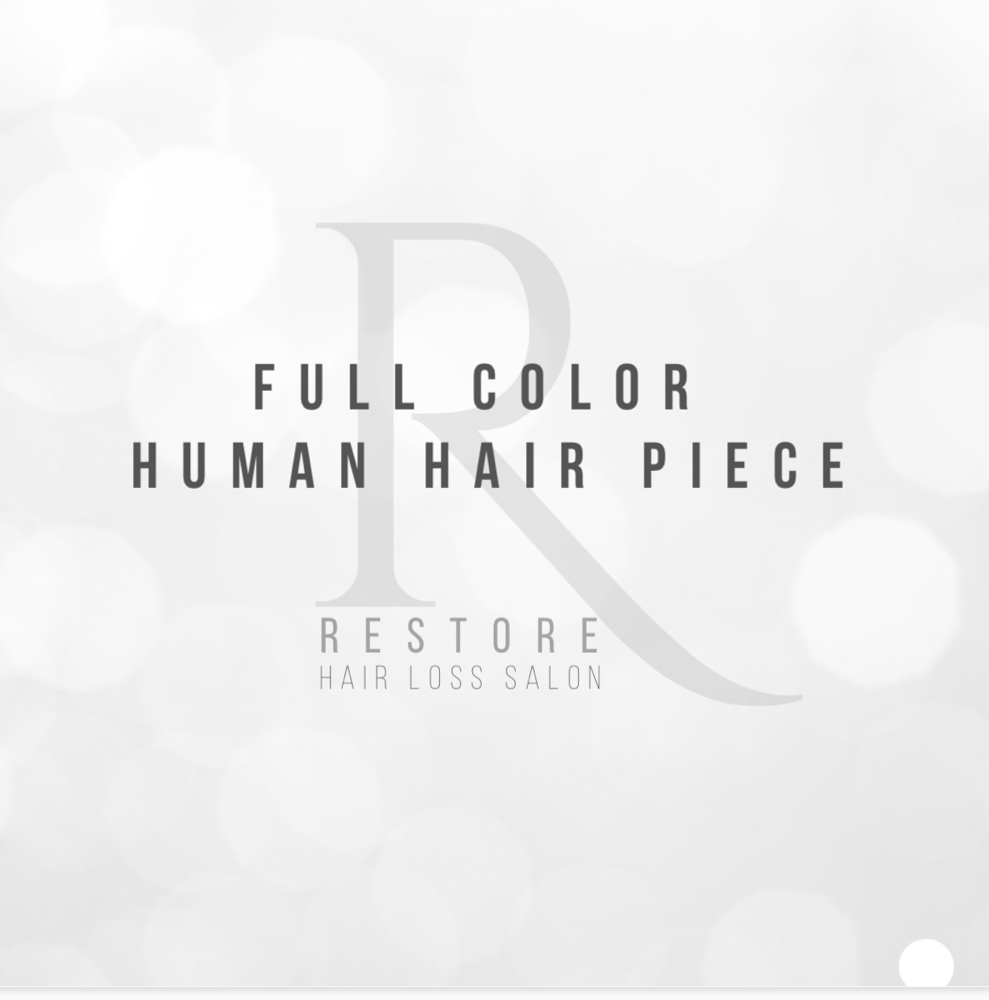 Full Color - Human Hair Piece