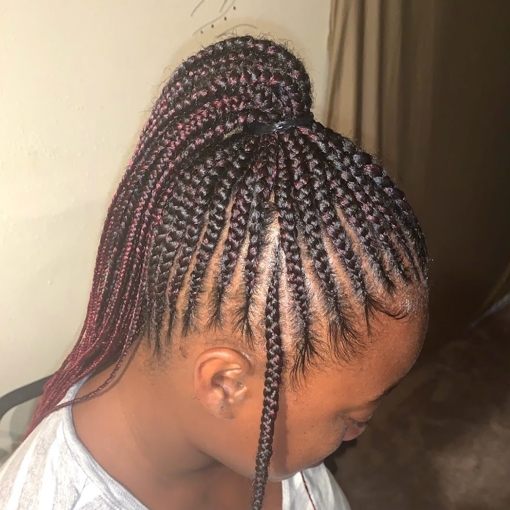 Braided Ponytail at Kreations by De’Xiang in Houston, TX