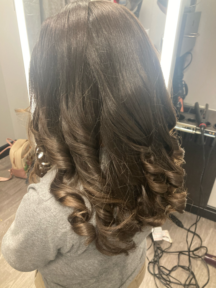 Caramel Silk Press