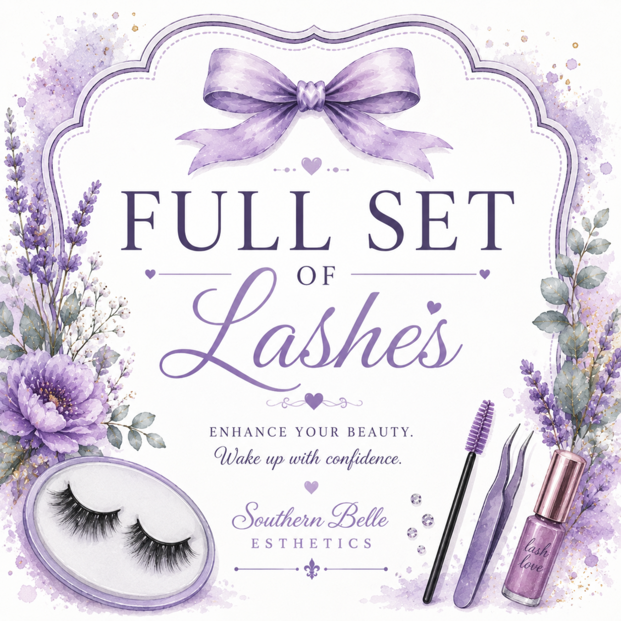 Full Set Lash Extensions at Southern Belle Esthetics in Marion, NC