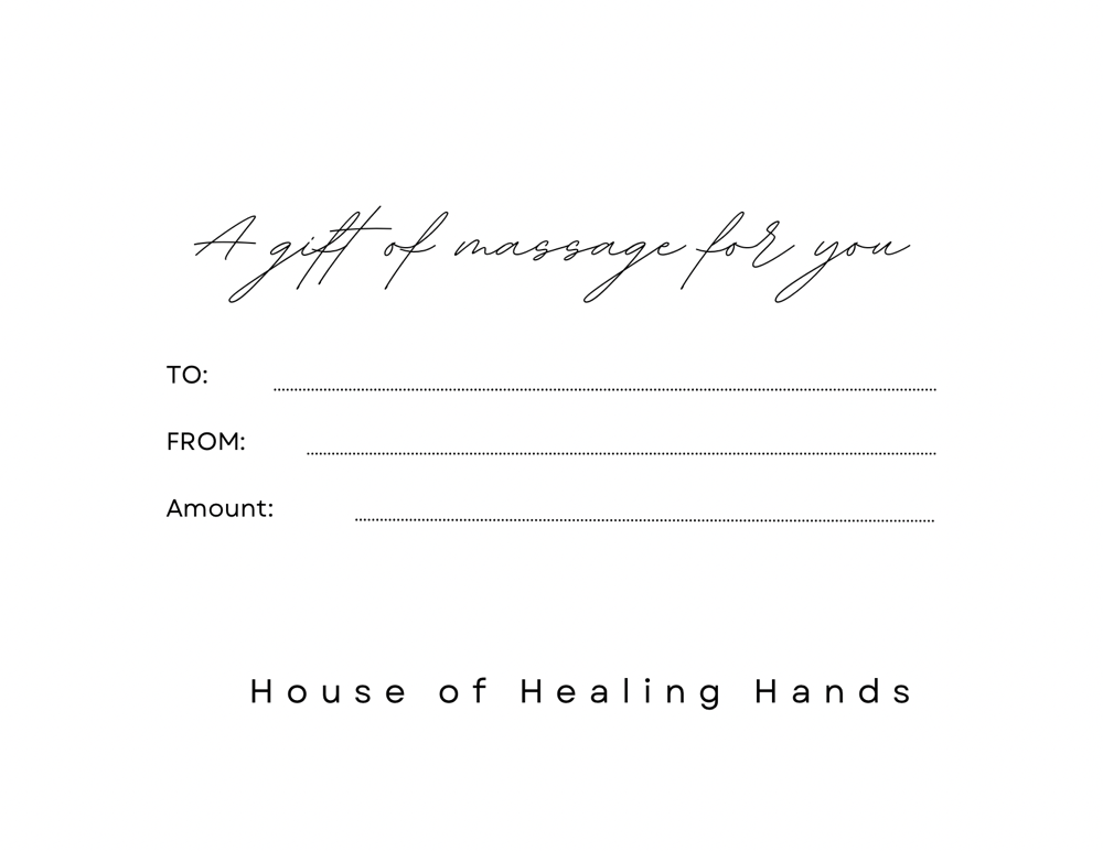 90 Min Massage (Gift Certificate)