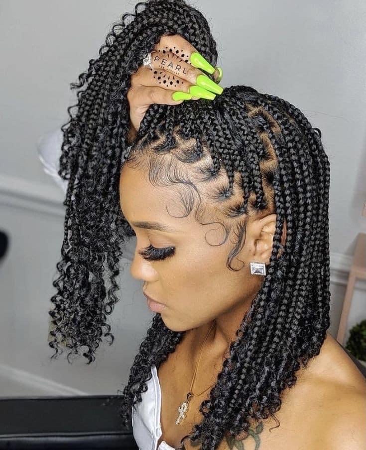 Short Boho Bob Knotless