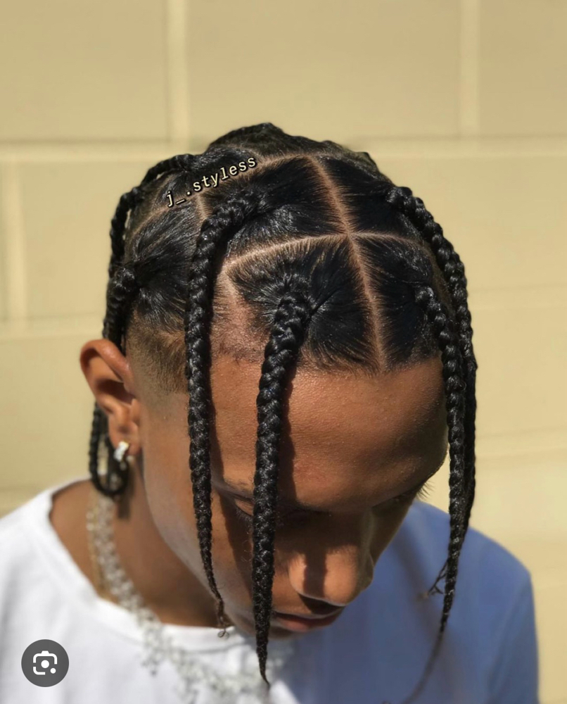 Mens Large Box Braids