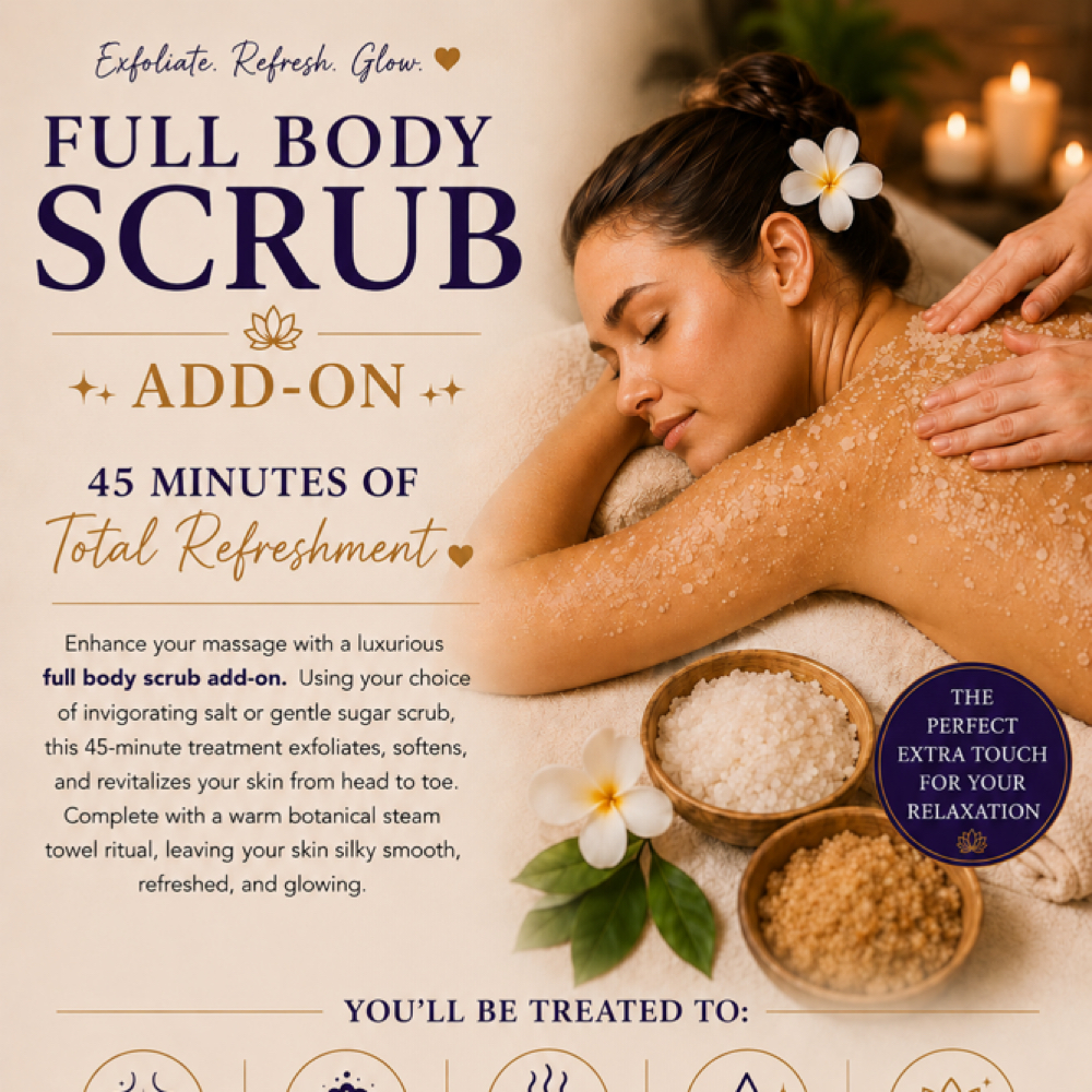 Full Boby Scrub Add-On at Beauty, Bliss and Wellness LLC in Rainsville, AL