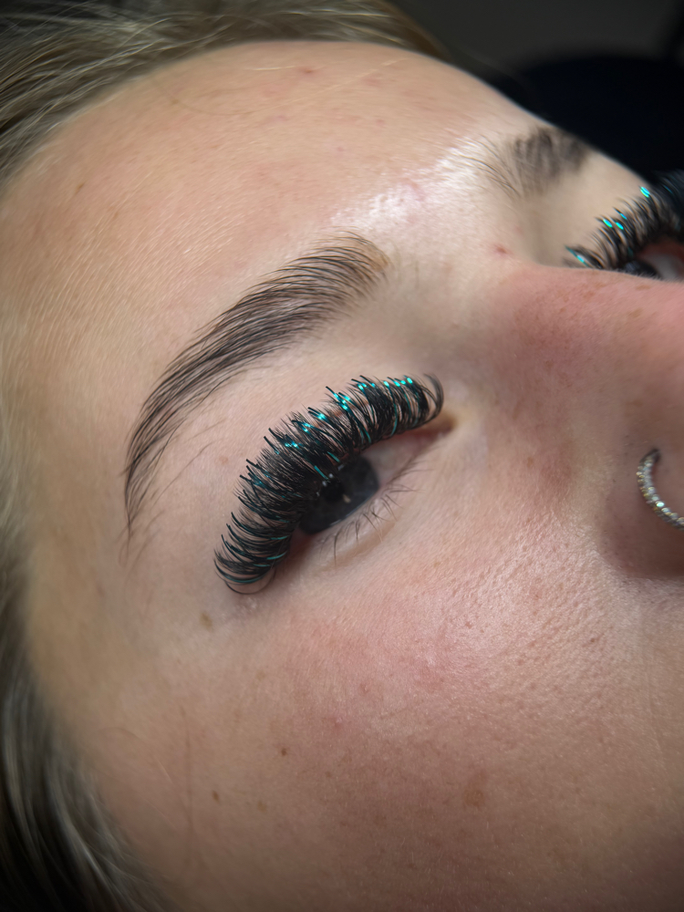 Pop of color/tinsel at KES Esthetics in Fairmont, WV
