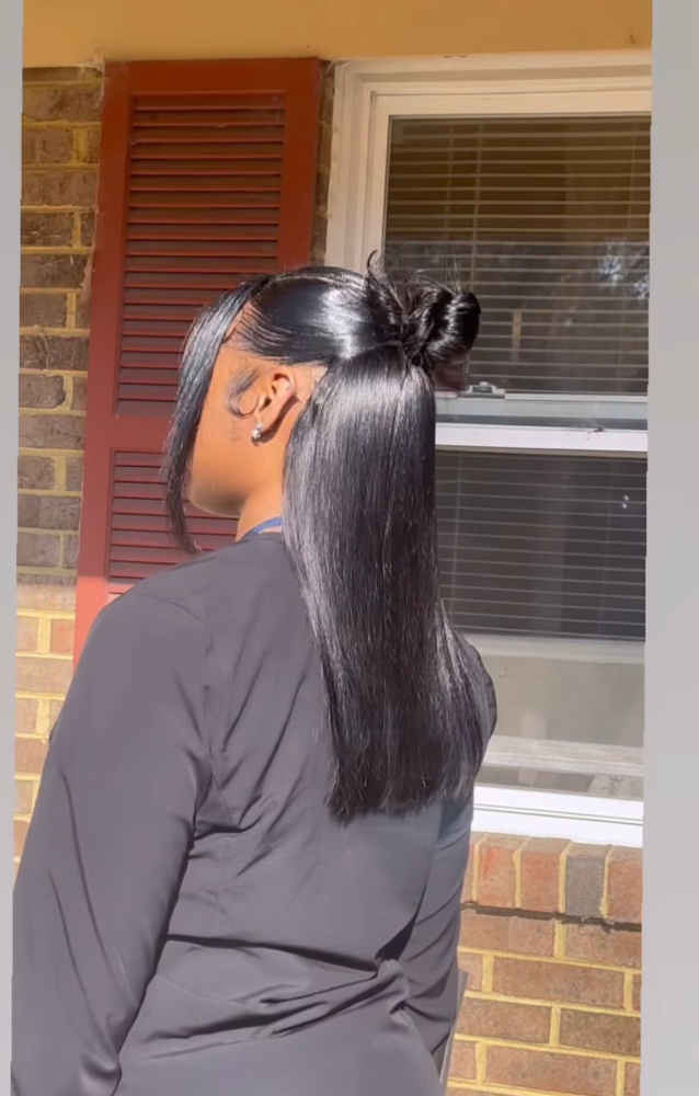 V- Part Half Up Half Down